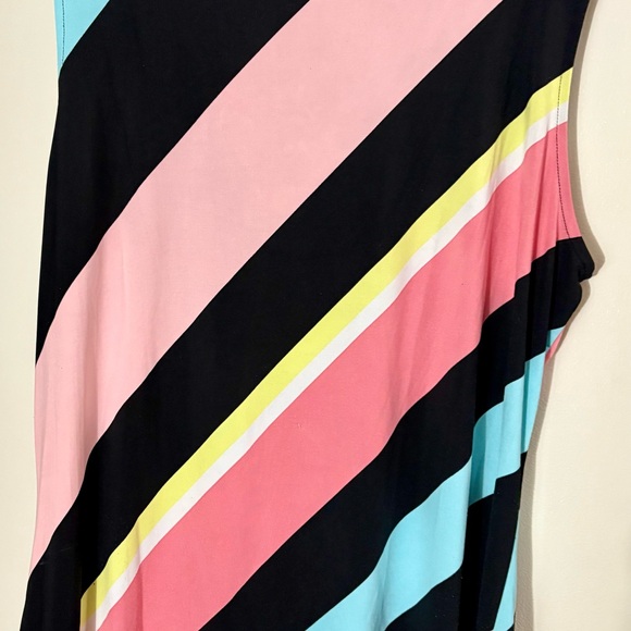 Colorful Striped Sleeveless Top - Picture 3 of 5